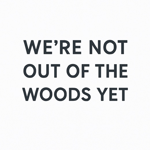 We’re Not Out Of The Woods Yet